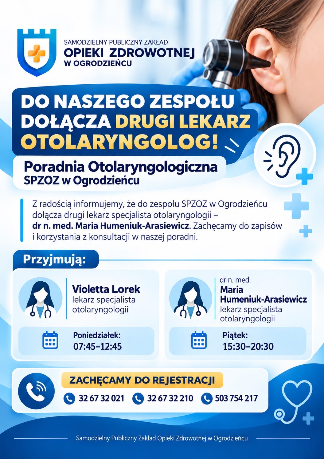 🎉💙 ŚWIETNA WIADOMOŚĆ DLA PACJENTÓW SPZOZ W OGRODZIEŃCU! 👩⚕️🏥
