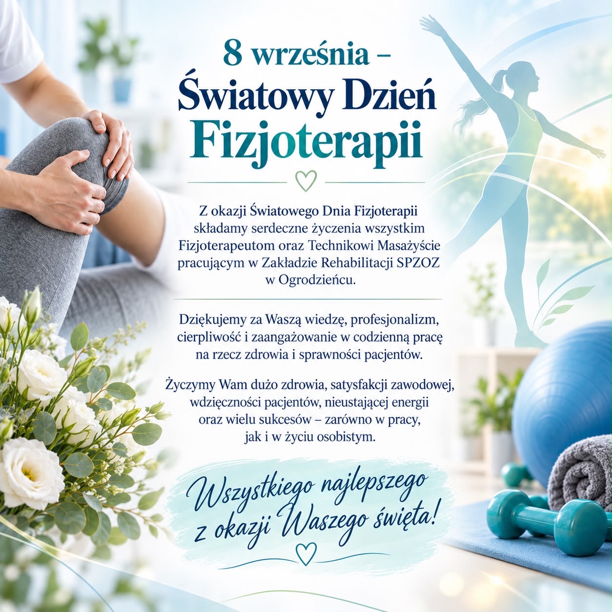 💙🩵 8 września – Światowy Dzień Fizjoterapii 🩵💙